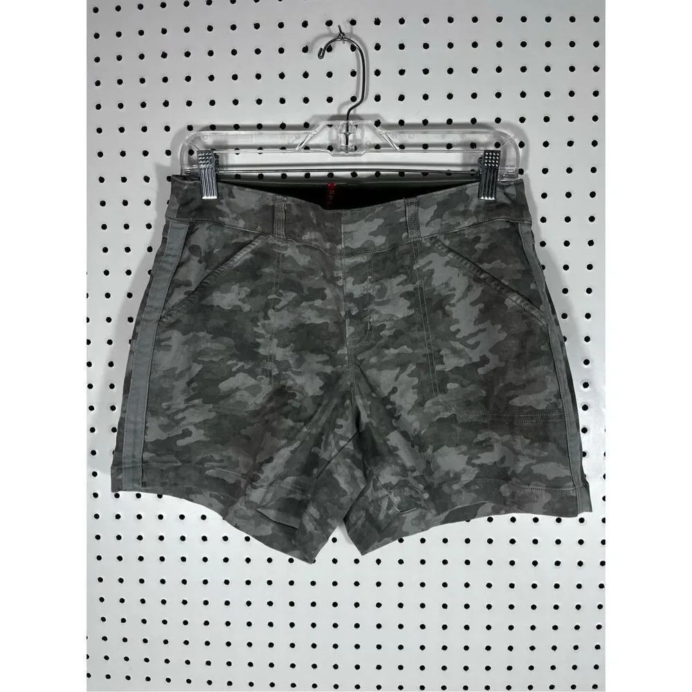 Spanx camo print shorts size M